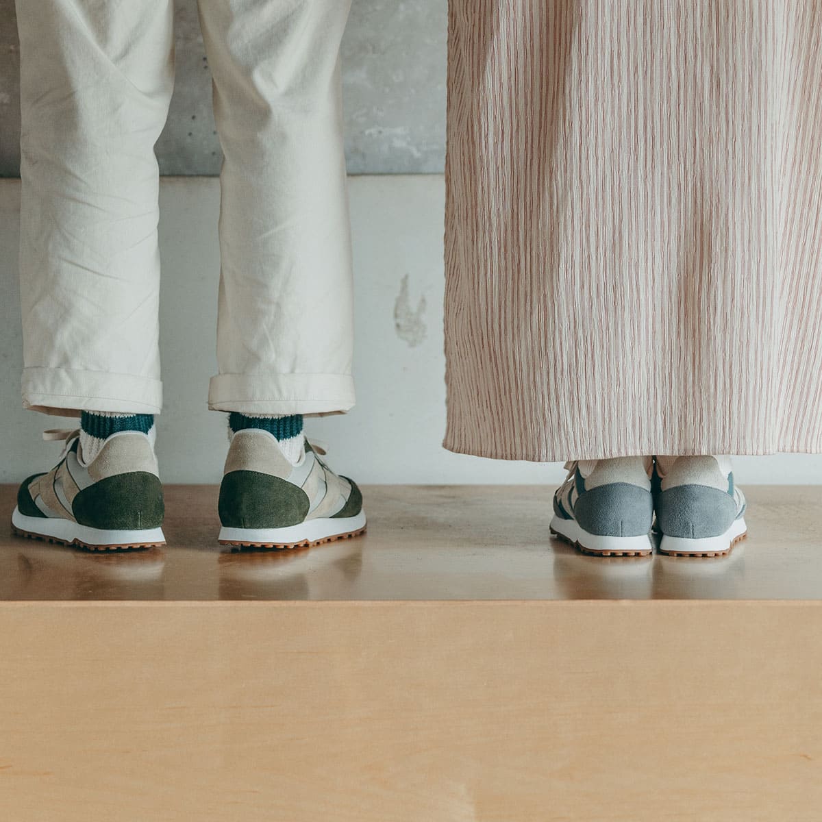 MIDFOOT ADVANCE ミッドフット アドバンス BASIS BLUE/GRAY OLIVE/BEIGE  MF-014 スニーカー ユニセックス