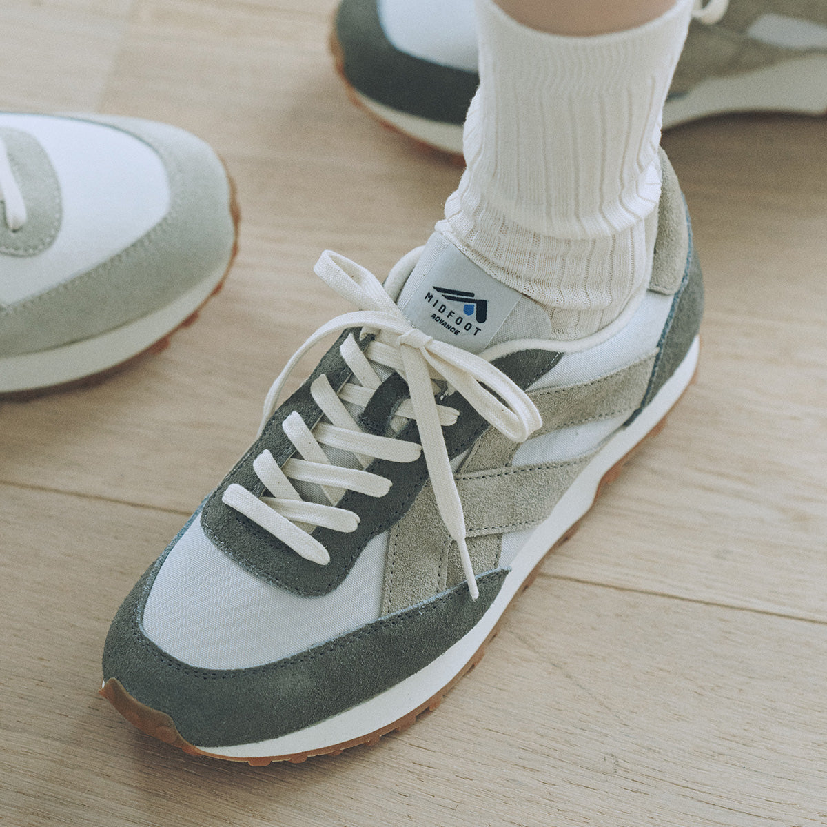 MIDFOOT ADVANCE ミッドフット アドバンス BASIS GRAY MF-014 スニーカー ユニセックス