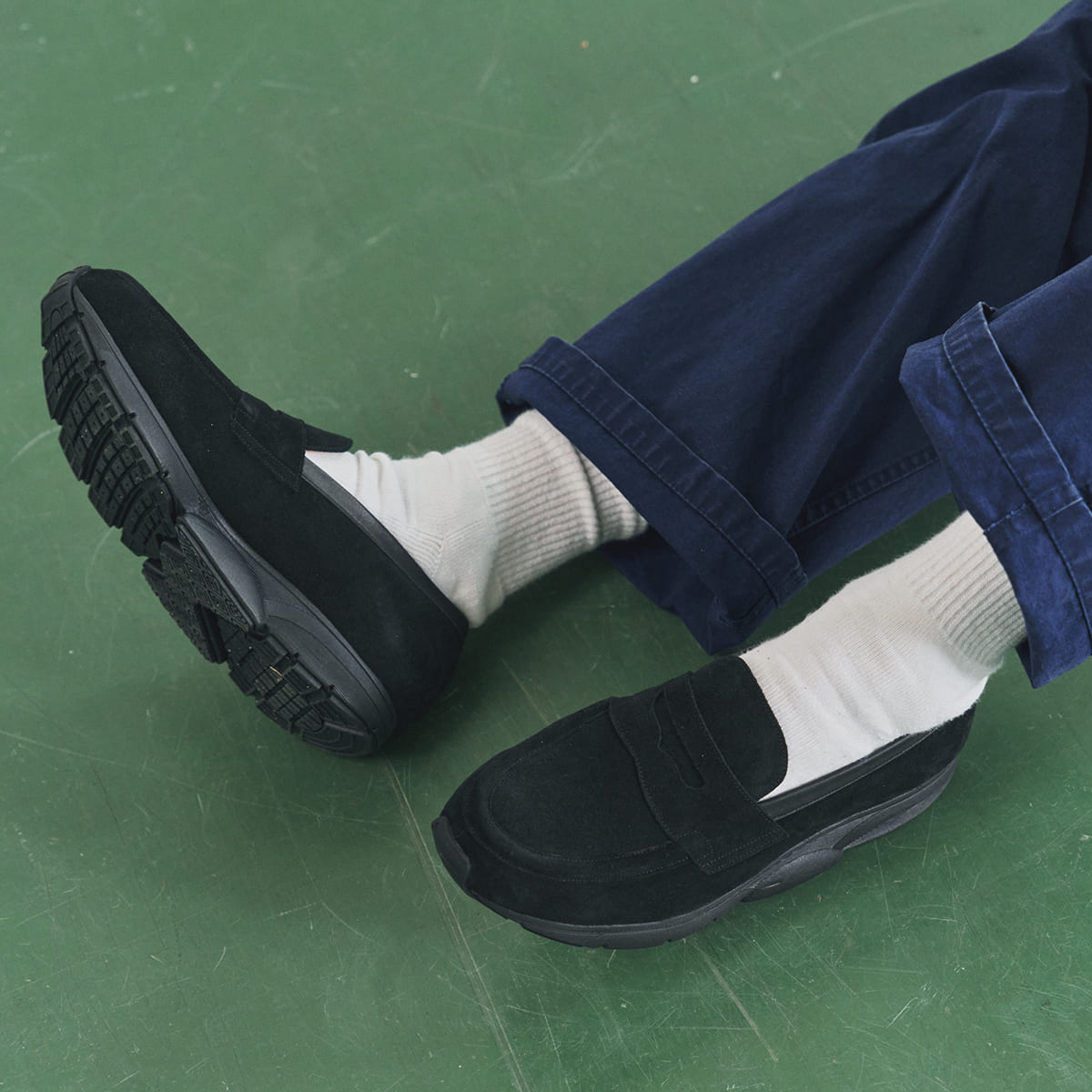 MIDFOOT ADVANCE ミッドフット アドバンス LOAFER BLACK MF-016 ローファー メンズ レディース